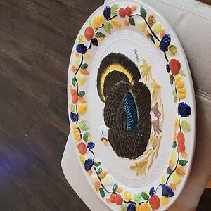 Rainbow hotel casino oval turkey platter 16 embossed
